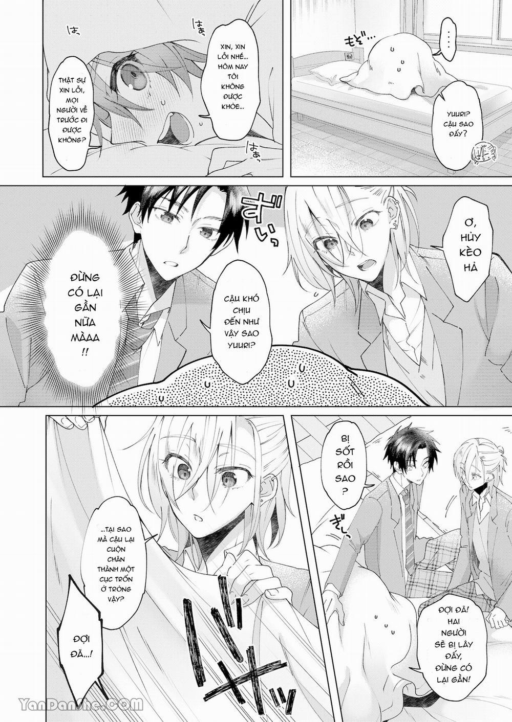 Cách Duy Nhất Để Chữa Bệnh Phát Tình Của Tôi Là Hứng Tinh Từ Hai Thằng Bạn Ư! 3 trang 3