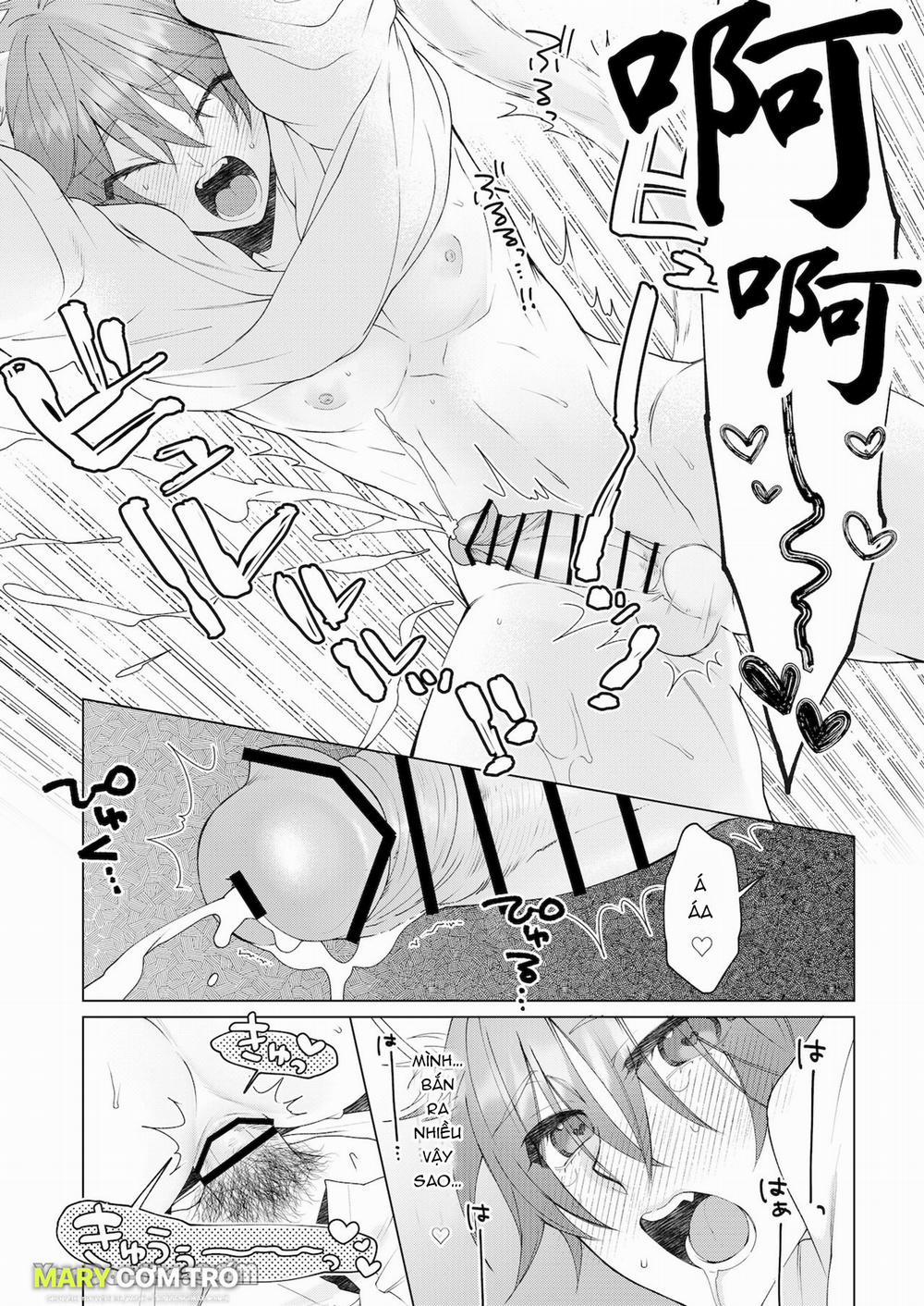 Cách Duy Nhất Để Chữa Bệnh Phát Tình Của Tôi Là Hứng Tinh Từ Hai Thằng Bạn Ư! 3 trang 40