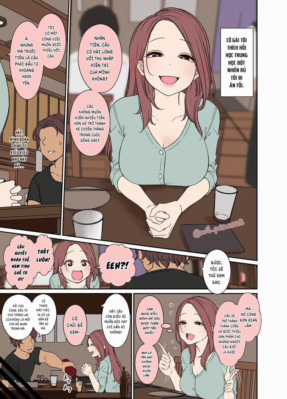 Câu chuyện về làm việc xấu xa với cô bạn học cũ say rượu 1 bắn trang 3