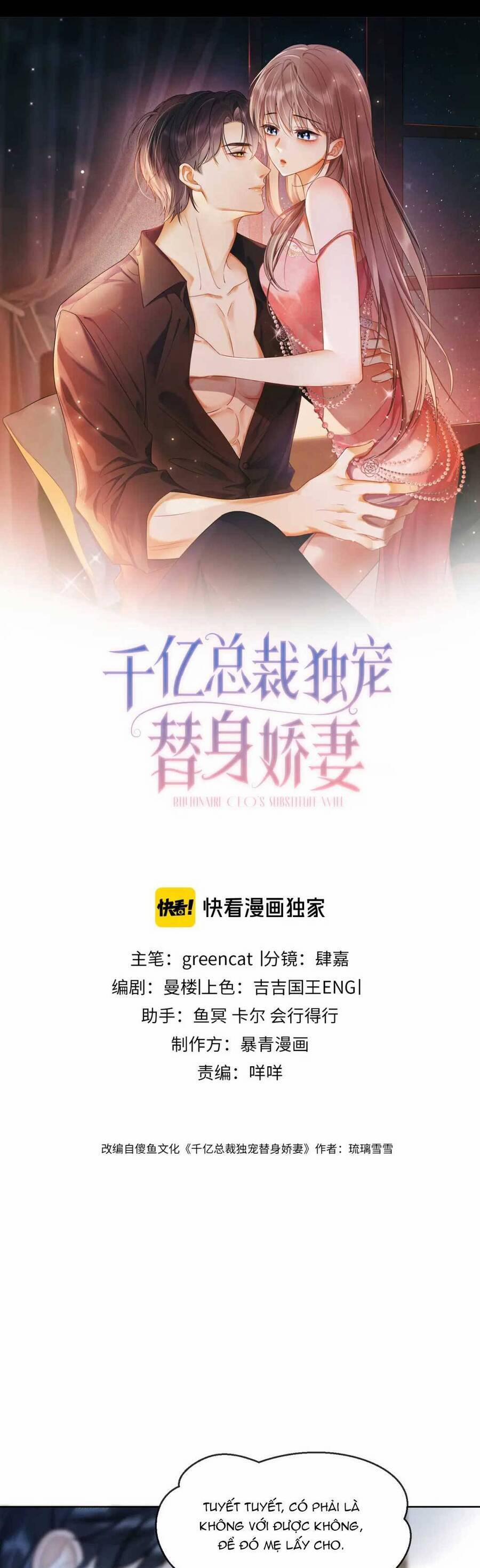 Ceo Tỷ Phú Chỉ Yêu Người Vợ Thế Thân Của Mình 16 trang 3