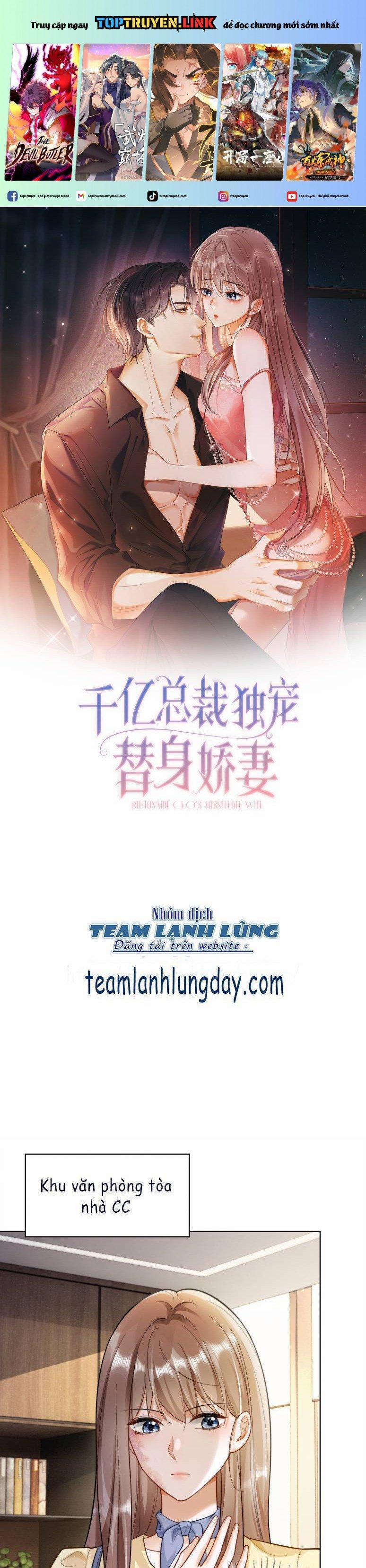 Ceo Tỷ Phú Chỉ Yêu Người Vợ Thế Thân Của Mình 51 trang 0