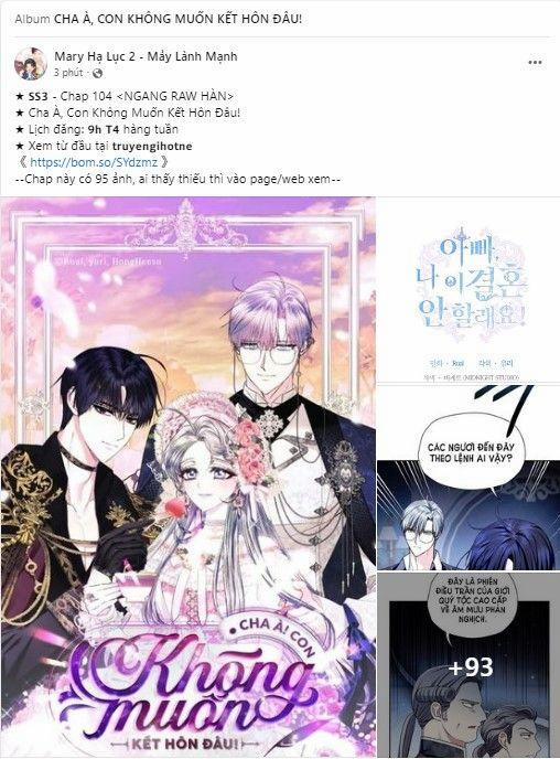 Cha, Con Không Muốn Kết Hôn! 104 trang 0