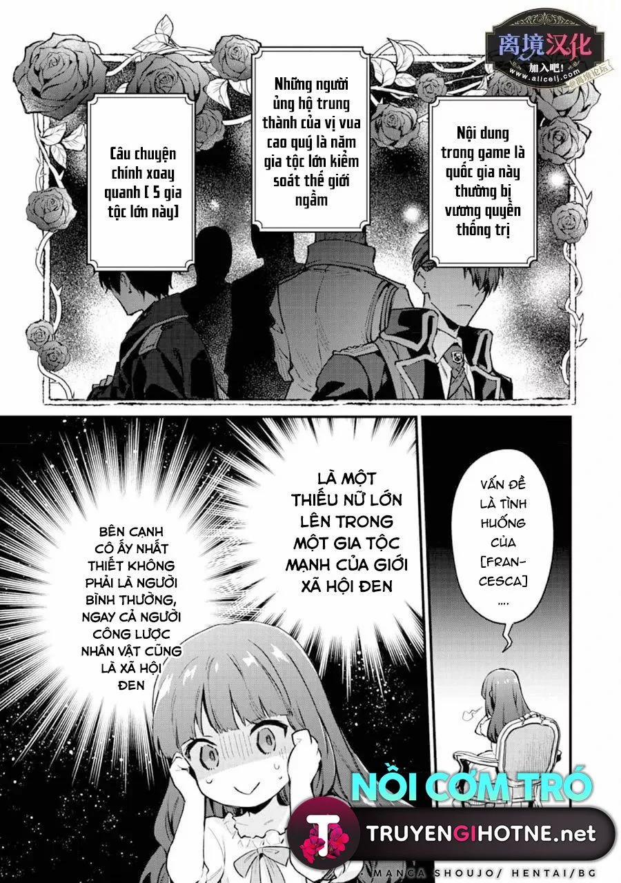 Cháu Gái Cưng Của Mafia, Sau Khi Chuyển Sinh Lại Trở Thành Đại Tiểu Thư Xã Hội Đen Trong Game Otome 2.1 trang 5