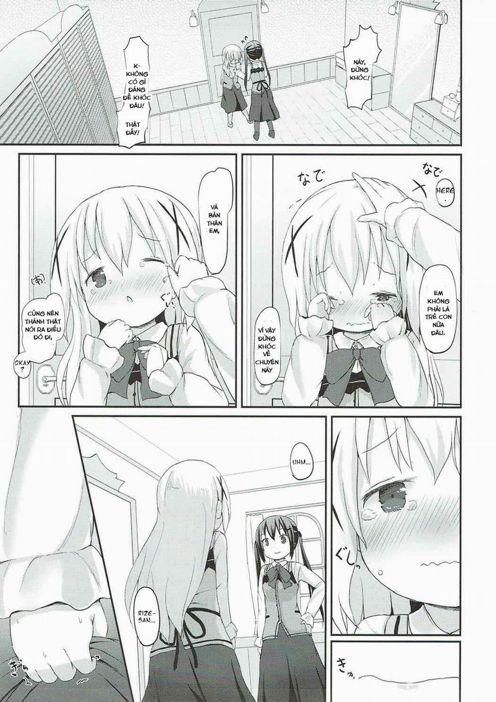 Chino-chan no Omata Check (Gochuumon wa Usagi desu ka?) Oneshot trang 9