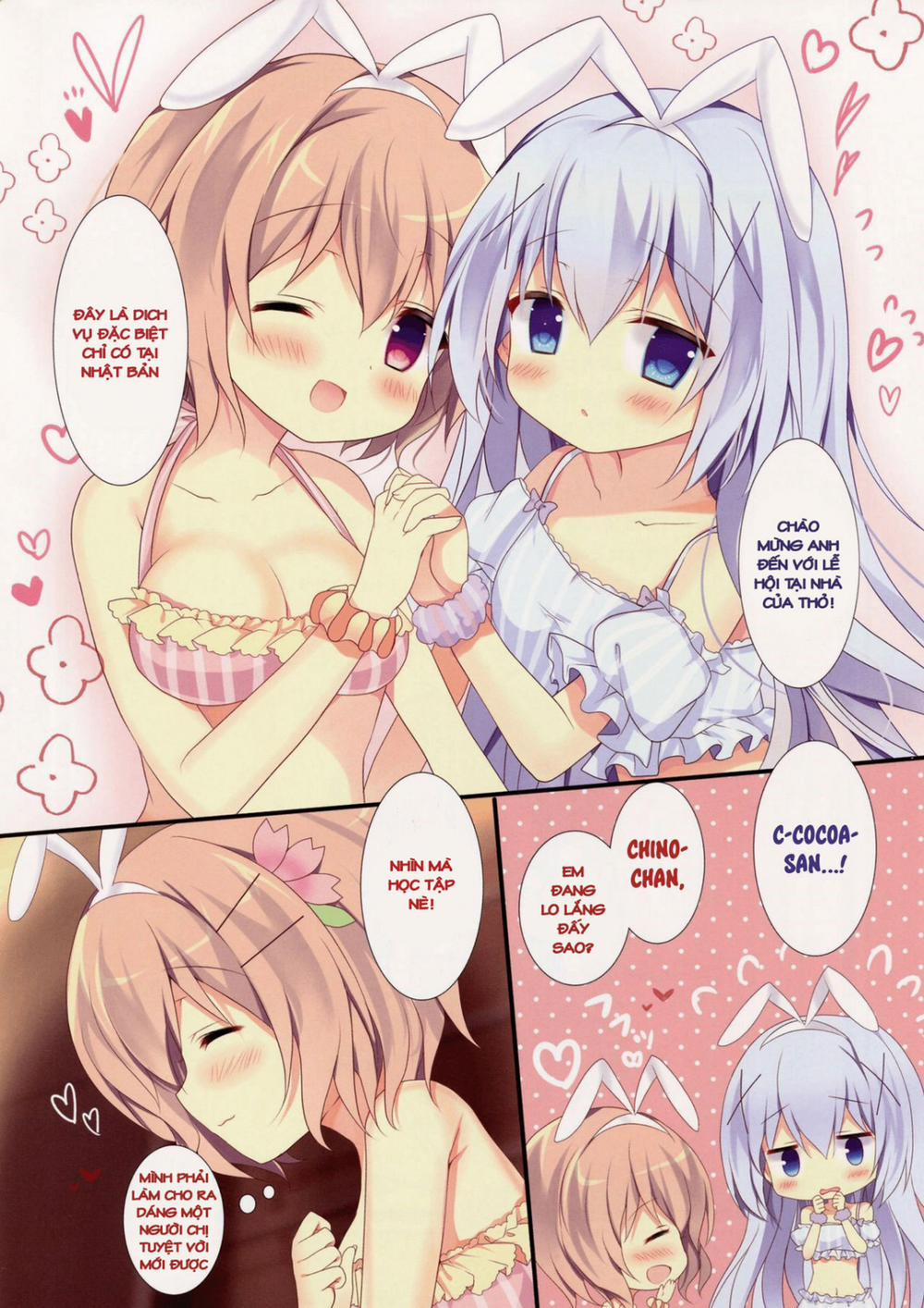 Chino to Kokoa no Himitsu no Kanshasai (Gochuumon wa Usagi desu ka?) Oneshot trang 5
