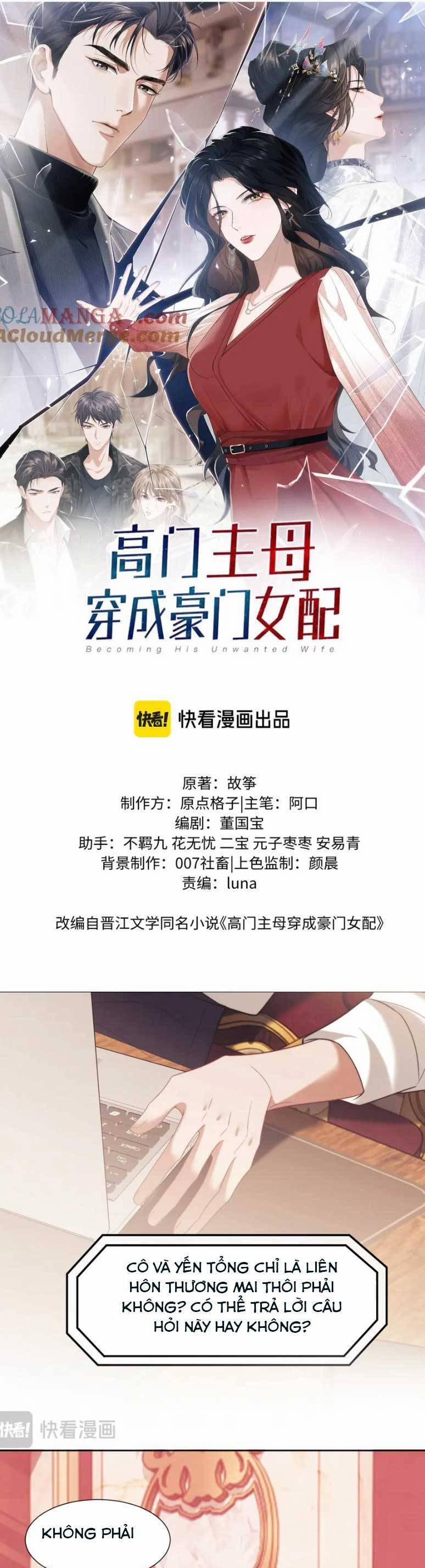 Chủ Mẫu Xuyên Không Tới Làm Phu Nhân Hào Môn 96 trang 3