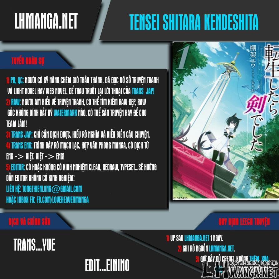 Chuyển Sinh Thành Kiếm 1 trang 0