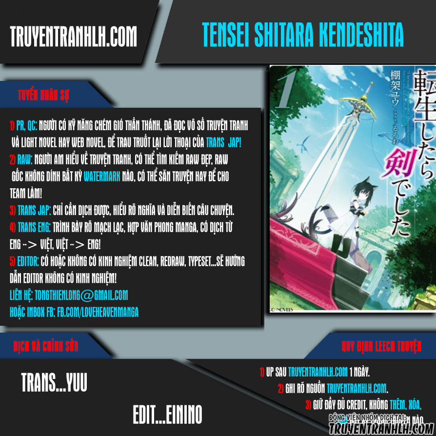 Chuyển Sinh Thành Kiếm 3.2 trang 0