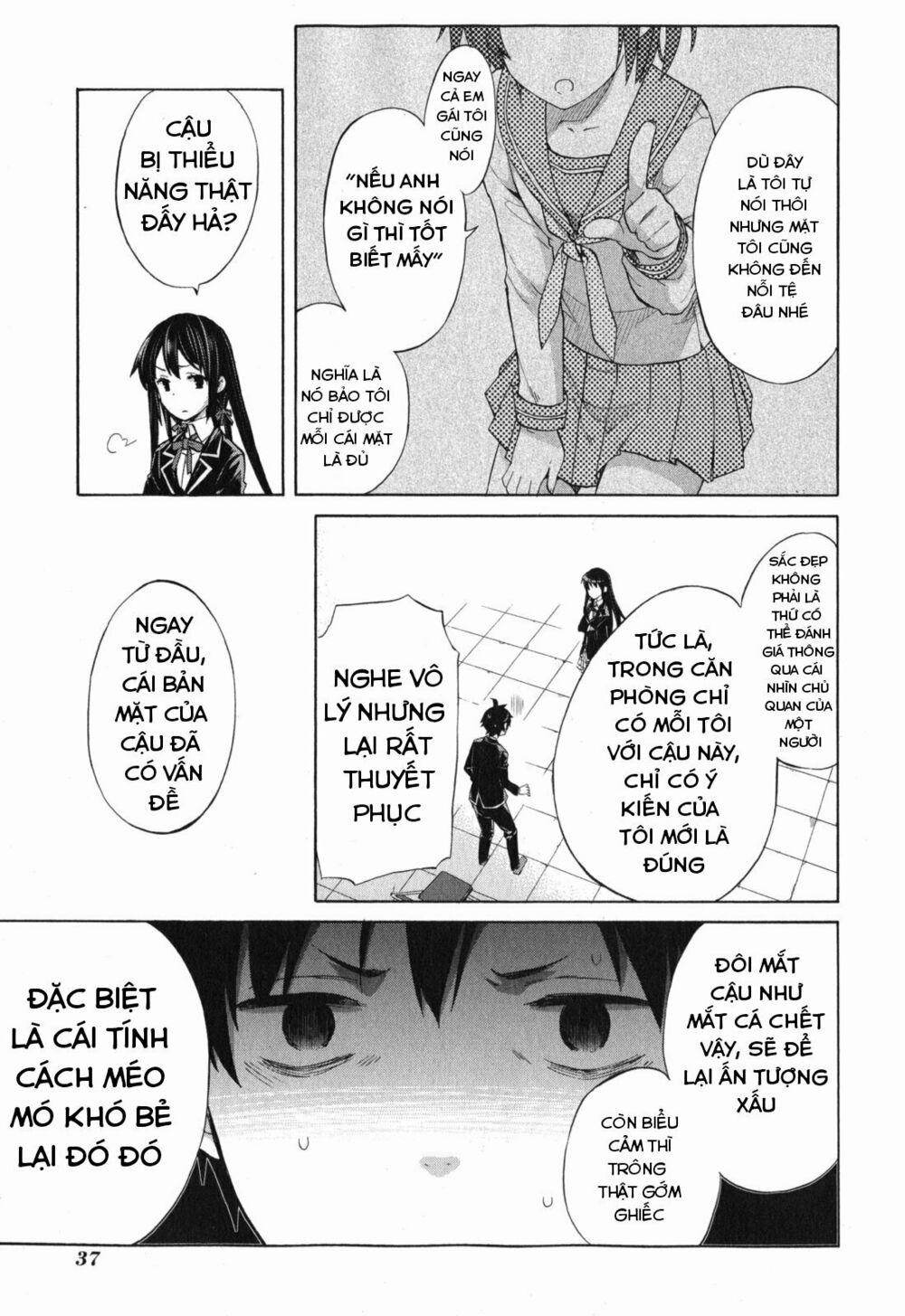 Chuyện Tình Thanh Xuân Bi Hài Của Tôi Quả Nhiên Là Sai Lầm 1 trang 33