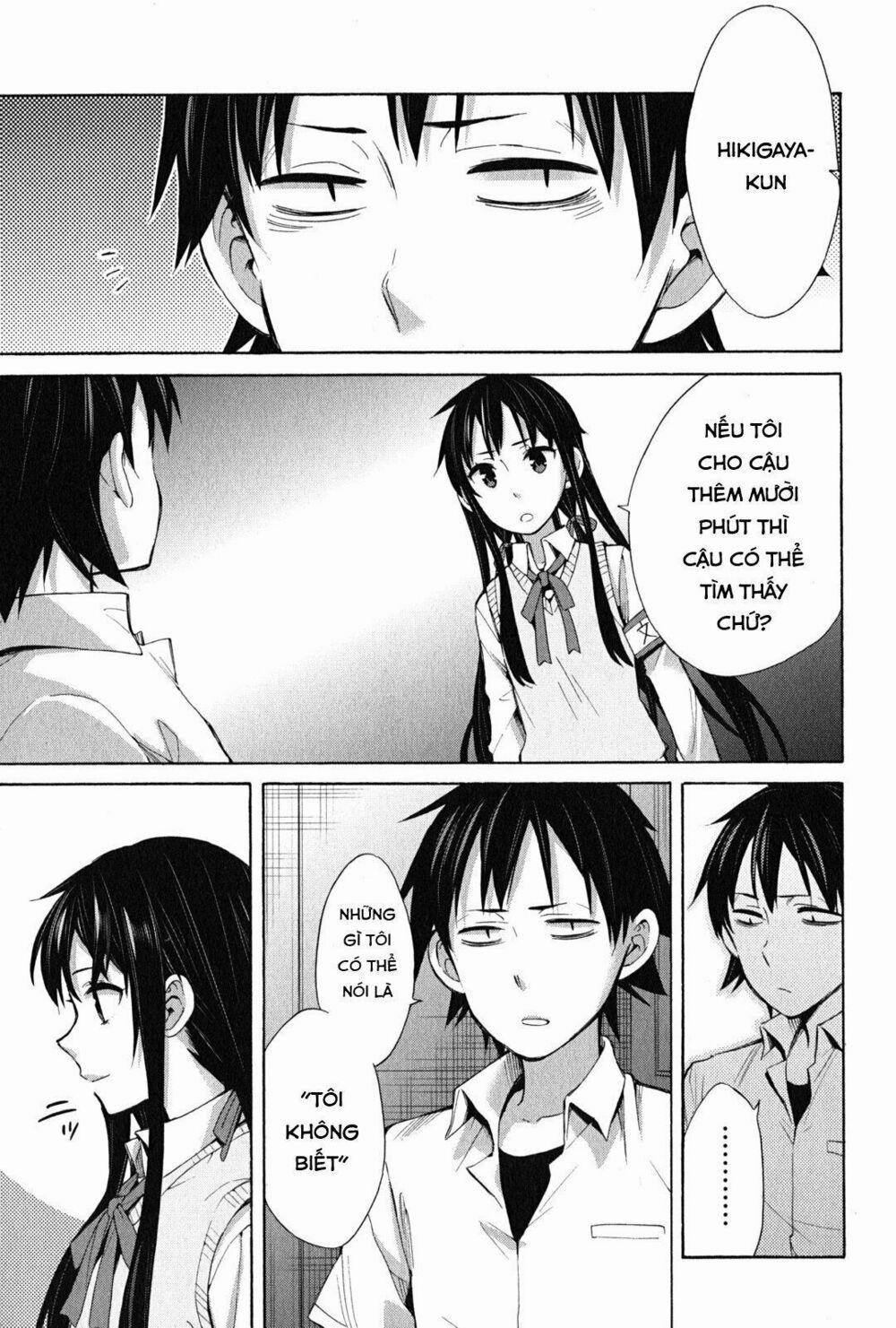 Chuyện Tình Thanh Xuân Bi Hài Của Tôi Quả Nhiên Là Sai Lầm 25 trang 21