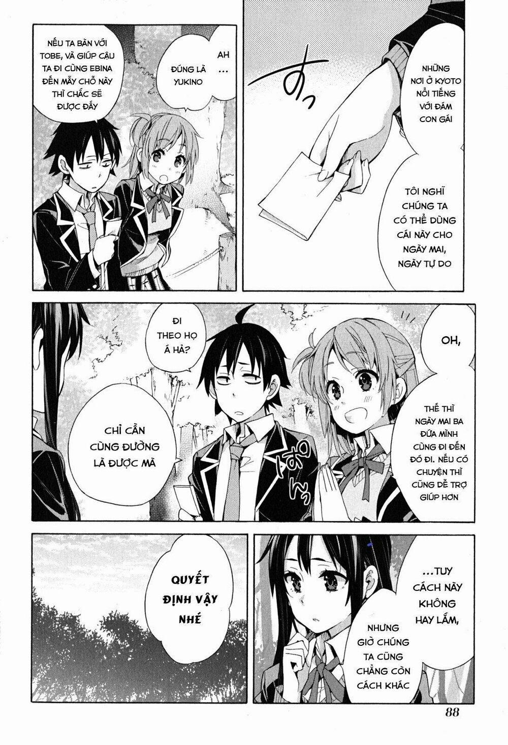 Chuyện Tình Thanh Xuân Bi Hài Của Tôi Quả Nhiên Là Sai Lầm 28 trang 22