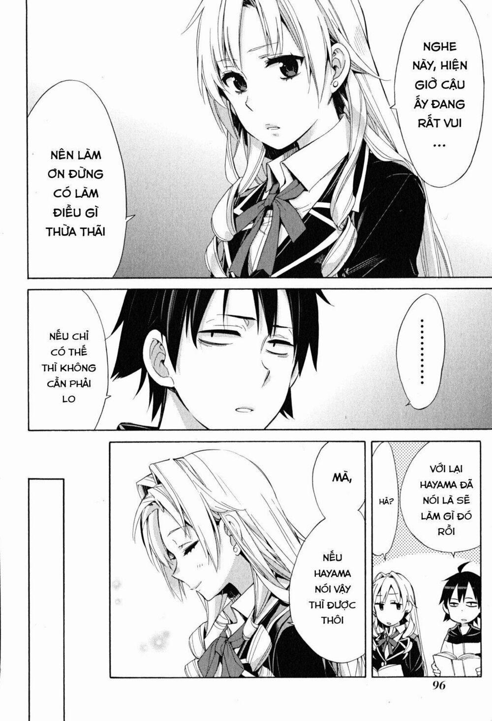 Chuyện Tình Thanh Xuân Bi Hài Của Tôi Quả Nhiên Là Sai Lầm 28 trang 30