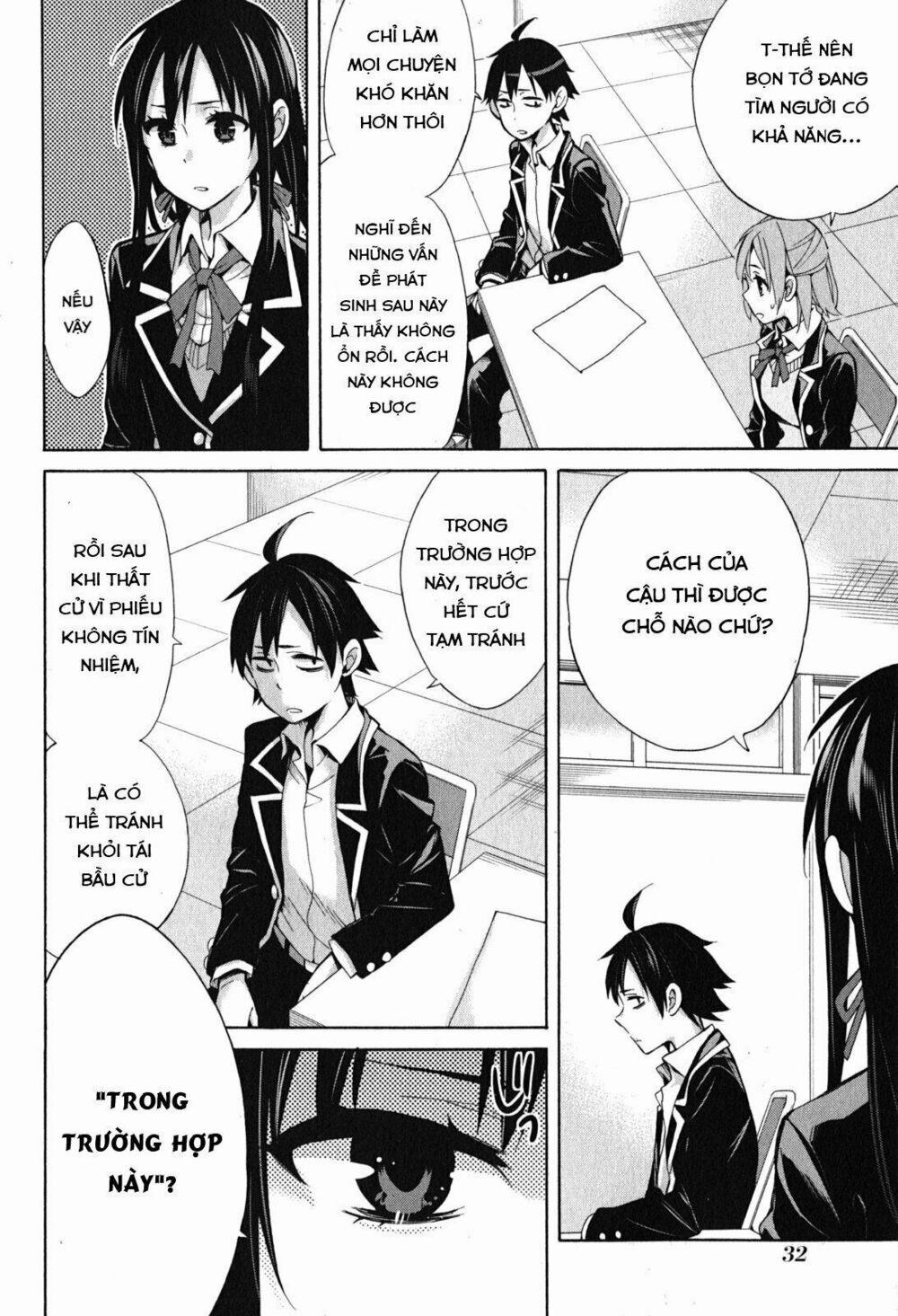 Chuyện Tình Thanh Xuân Bi Hài Của Tôi Quả Nhiên Là Sai Lầm 31 trang 30