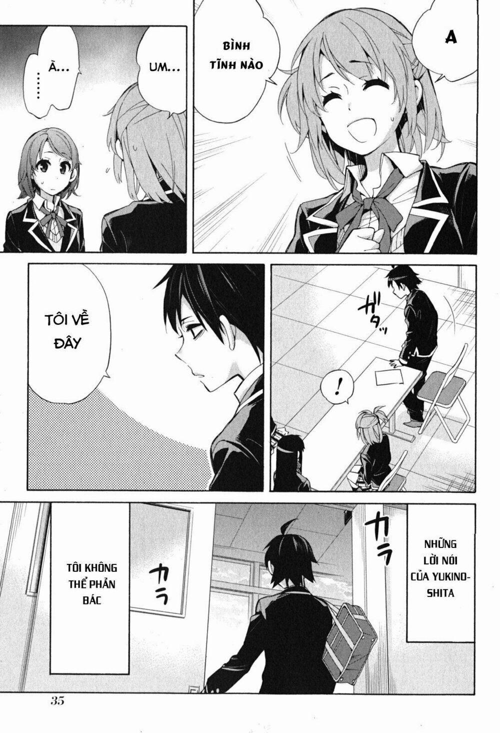 Chuyện Tình Thanh Xuân Bi Hài Của Tôi Quả Nhiên Là Sai Lầm 31 trang 33