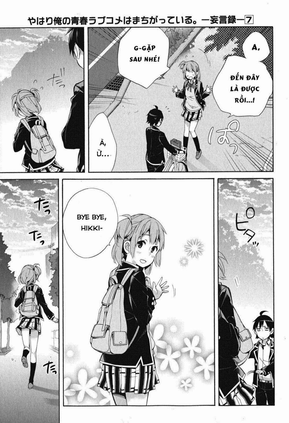 Chuyện Tình Thanh Xuân Bi Hài Của Tôi Quả Nhiên Là Sai Lầm 33 trang 23