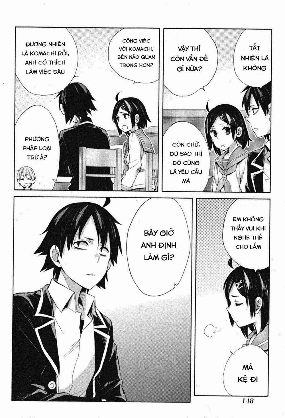 Chuyện Tình Thanh Xuân Bi Hài Của Tôi Quả Nhiên Là Sai Lầm 33 trang 52