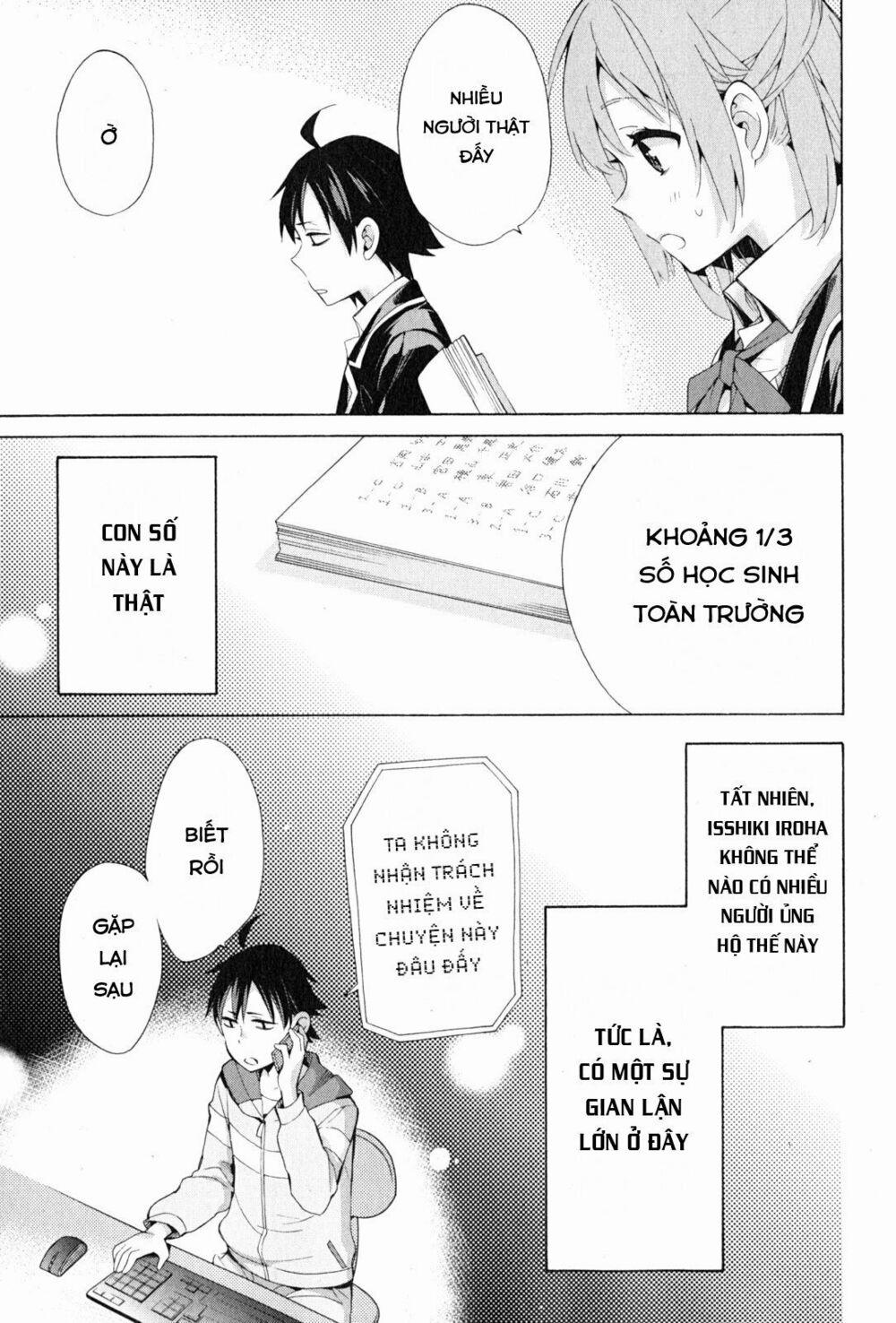 Chuyện Tình Thanh Xuân Bi Hài Của Tôi Quả Nhiên Là Sai Lầm 34 trang 23