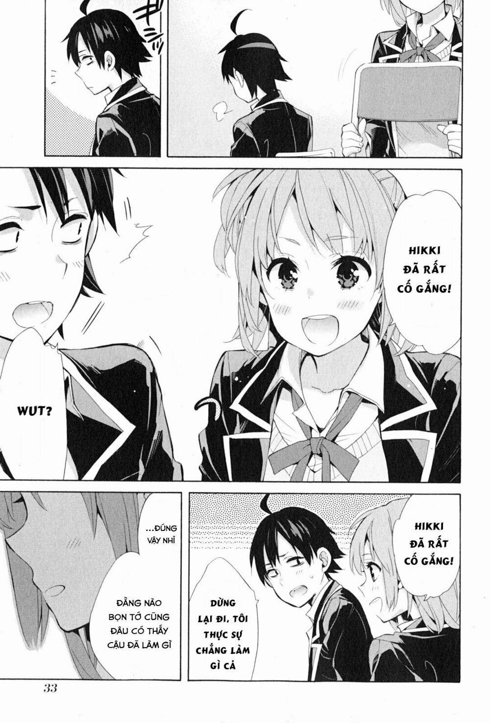 Chuyện Tình Thanh Xuân Bi Hài Của Tôi Quả Nhiên Là Sai Lầm 34 trang 33