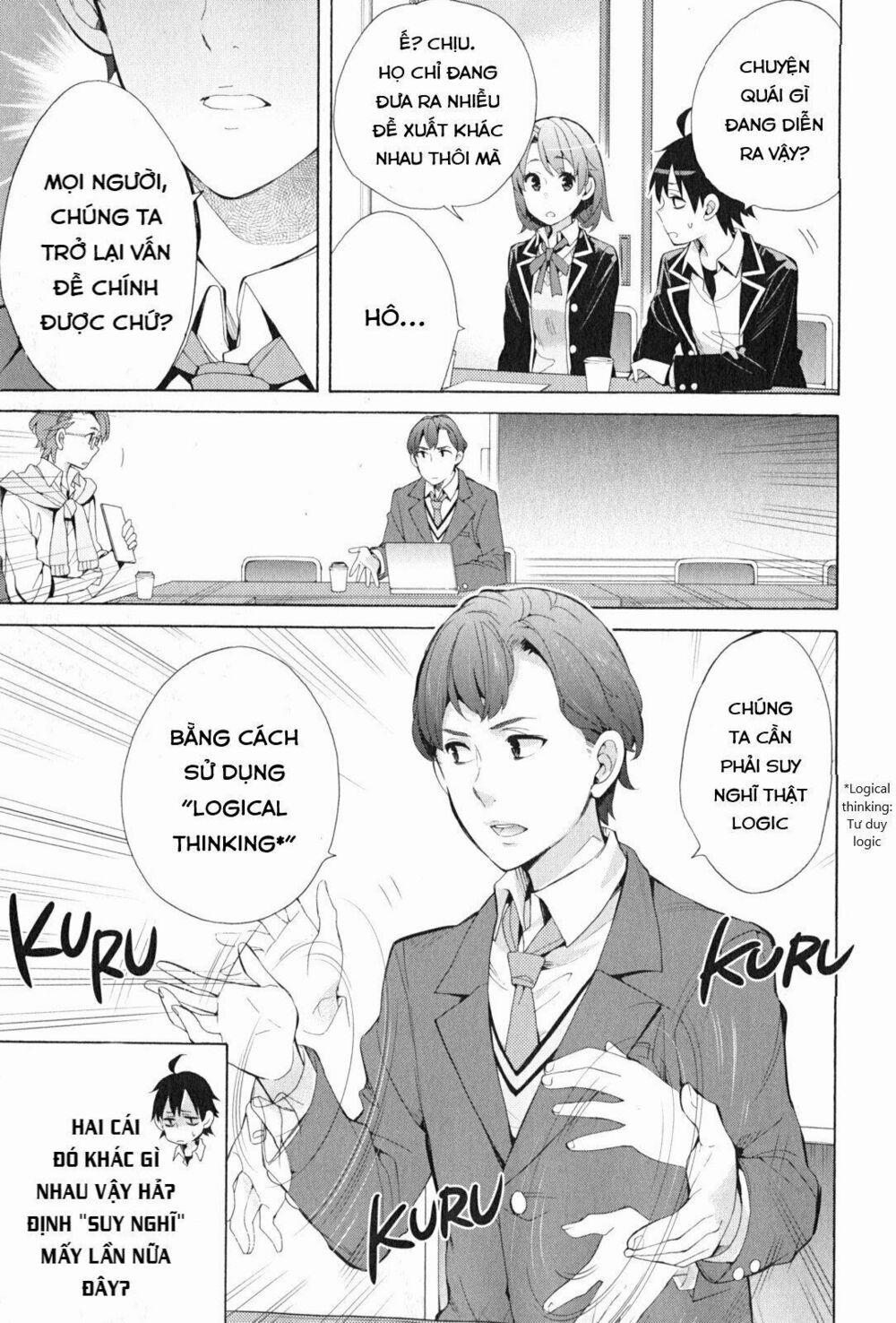 Chuyện Tình Thanh Xuân Bi Hài Của Tôi Quả Nhiên Là Sai Lầm 36 trang 10