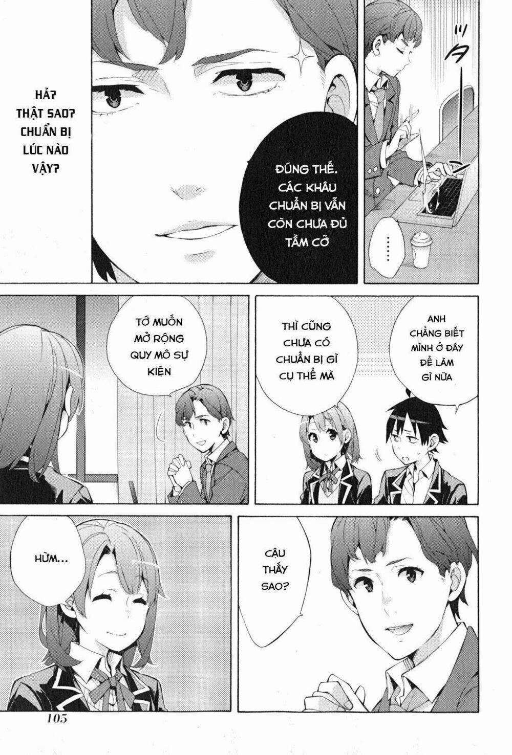 Chuyện Tình Thanh Xuân Bi Hài Của Tôi Quả Nhiên Là Sai Lầm 36 trang 22