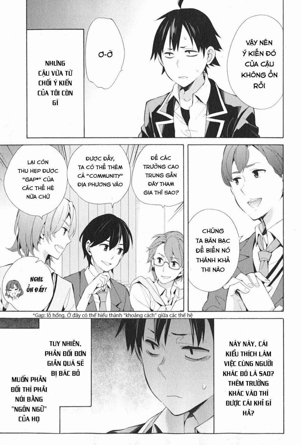 Chuyện Tình Thanh Xuân Bi Hài Của Tôi Quả Nhiên Là Sai Lầm 36 trang 24