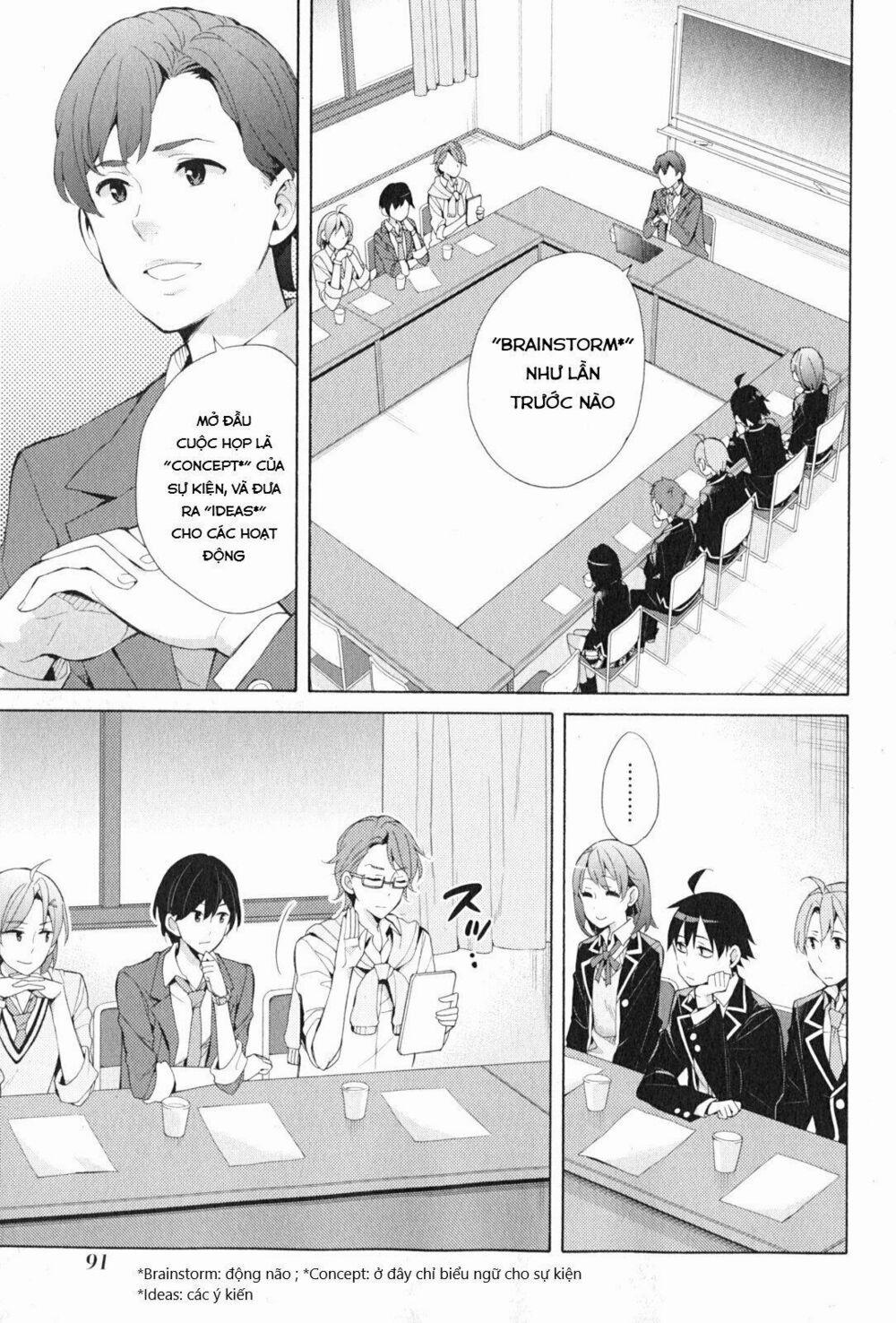 Chuyện Tình Thanh Xuân Bi Hài Của Tôi Quả Nhiên Là Sai Lầm 36 trang 8