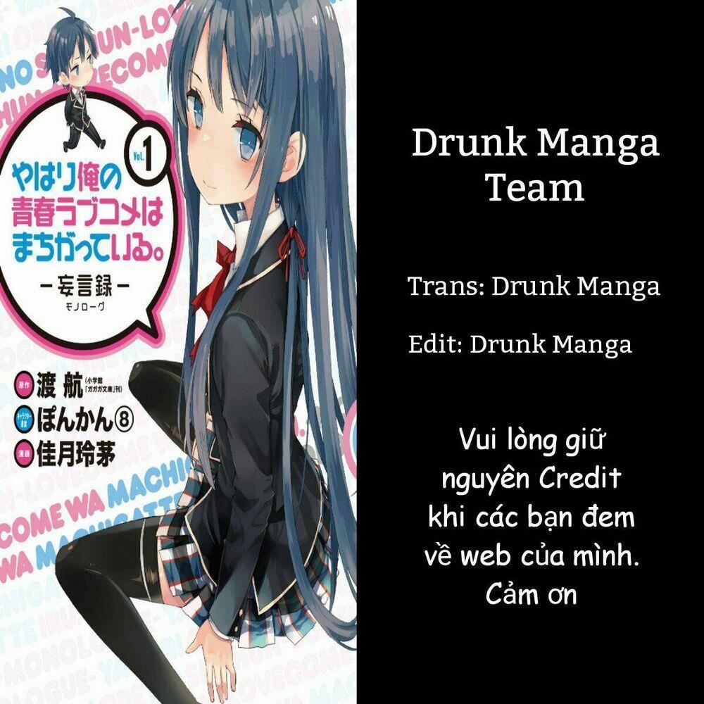 Chuyện Tình Thanh Xuân Bi Hài Của Tôi Quả Nhiên Là Sai Lầm 4 trang 0