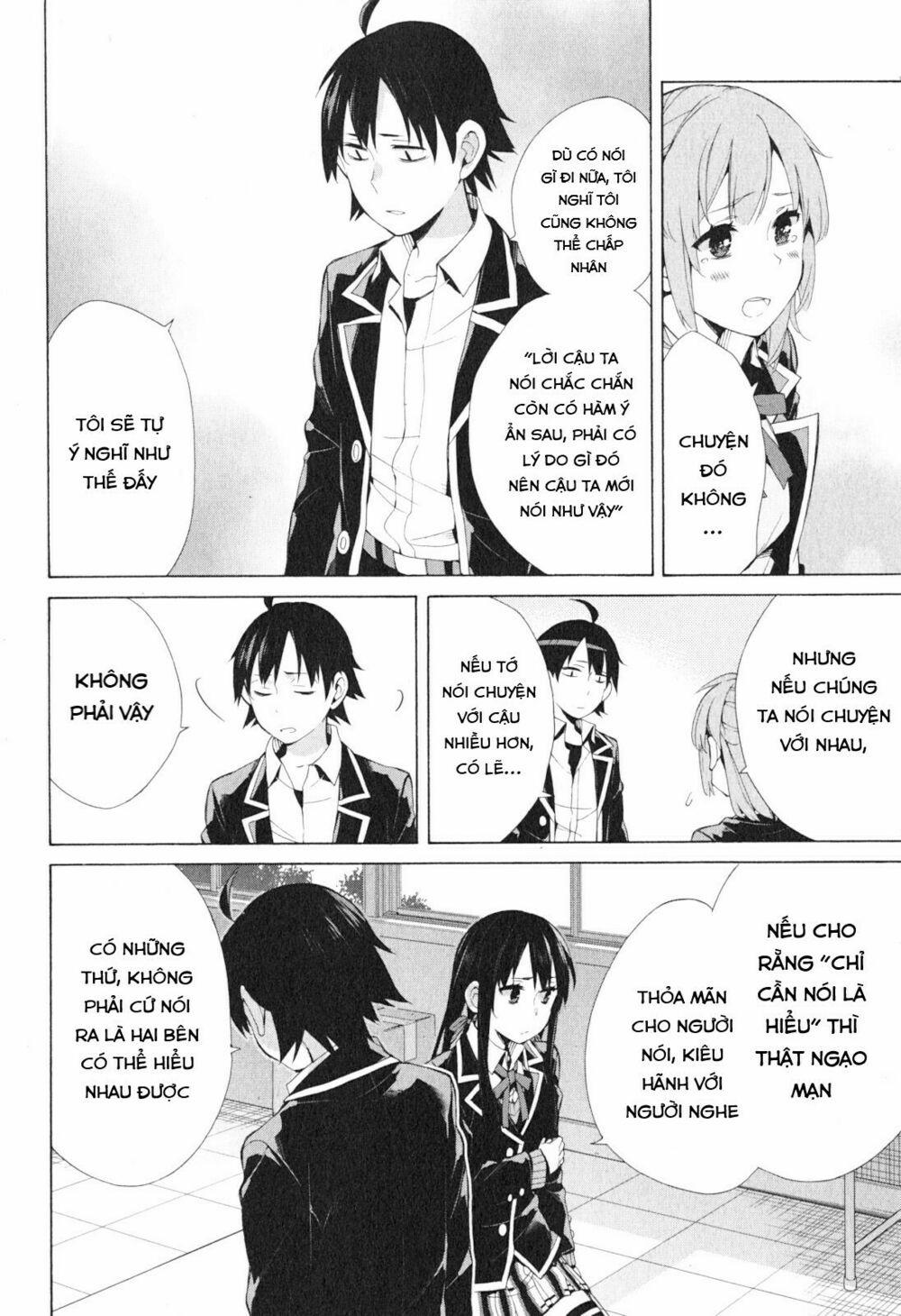 Chuyện Tình Thanh Xuân Bi Hài Của Tôi Quả Nhiên Là Sai Lầm 40 trang 21