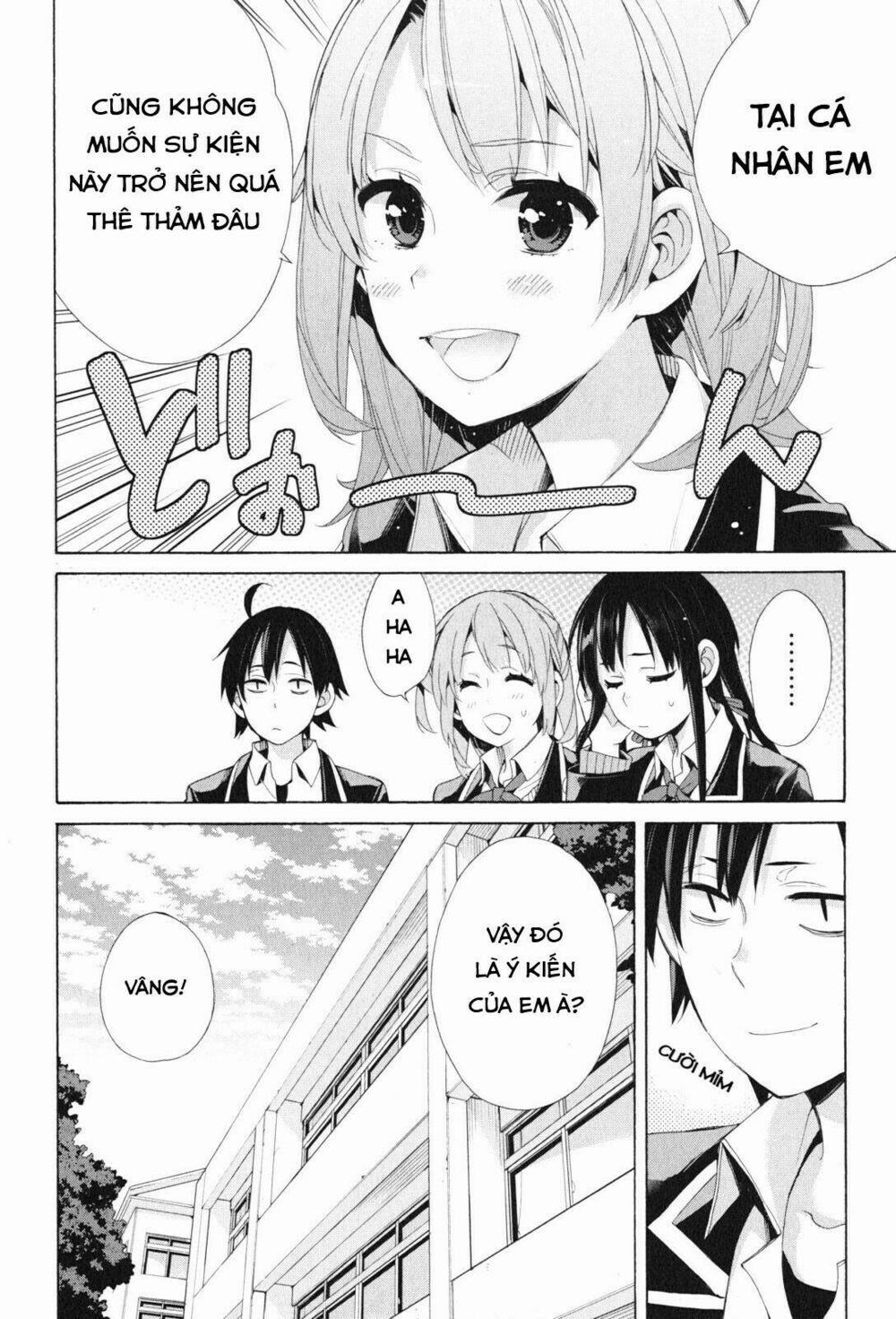 Chuyện Tình Thanh Xuân Bi Hài Của Tôi Quả Nhiên Là Sai Lầm 44 trang 23