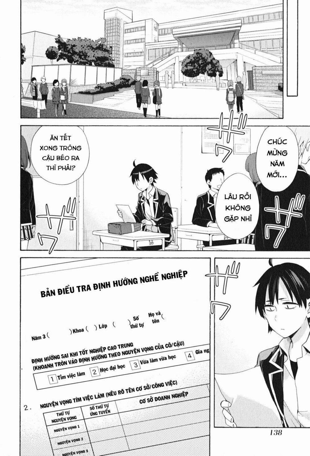 Chuyện Tình Thanh Xuân Bi Hài Của Tôi Quả Nhiên Là Sai Lầm 47 trang 21