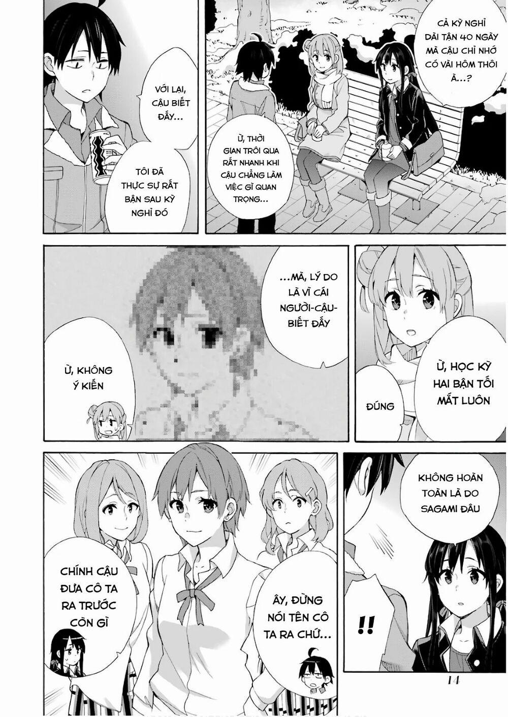 Chuyện Tình Thanh Xuân Bi Hài Của Tôi Quả Nhiên Là Sai Lầm 60 trang 13