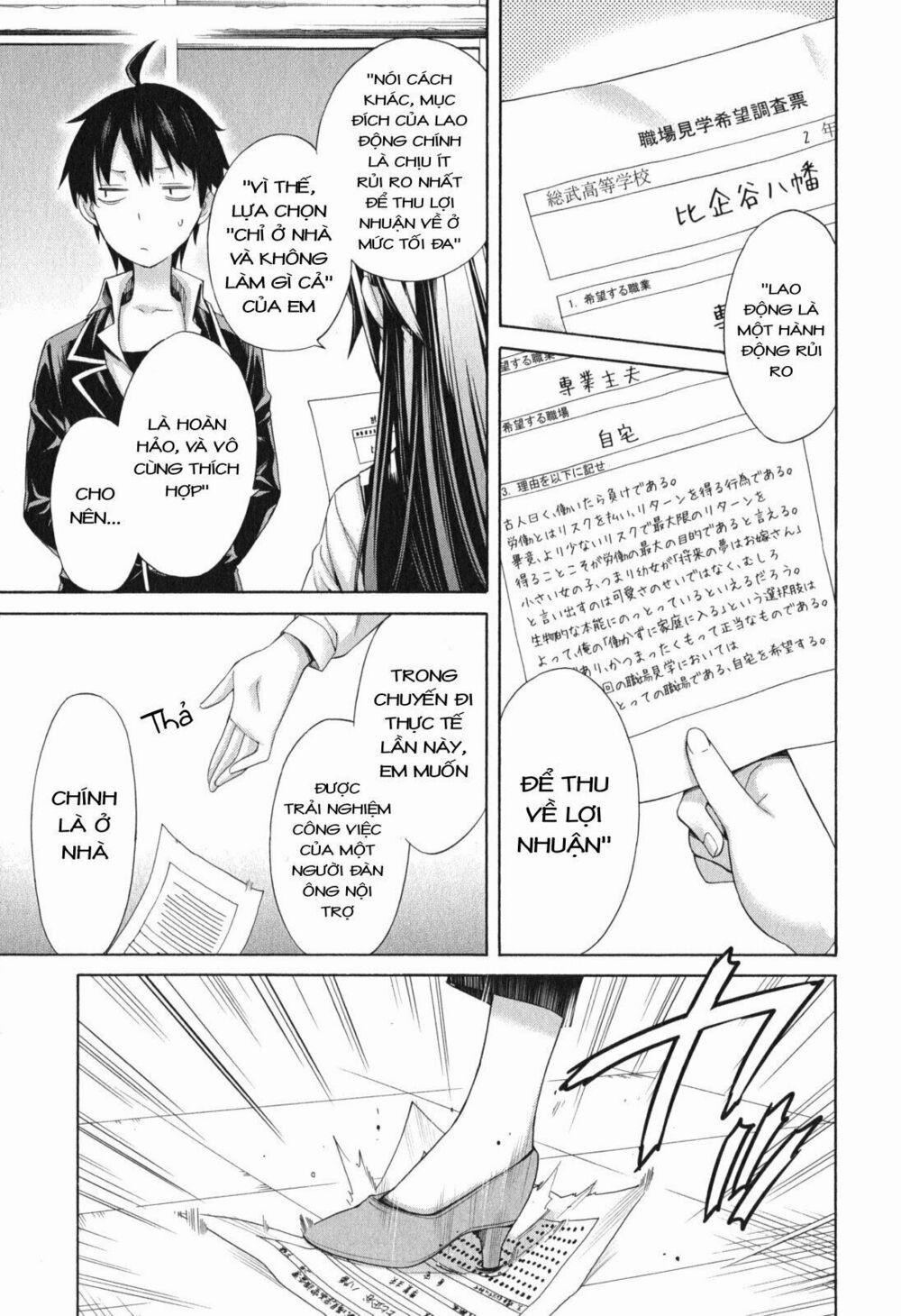 Chuyện Tình Thanh Xuân Bi Hài Của Tôi Quả Nhiên Là Sai Lầm 8 trang 9