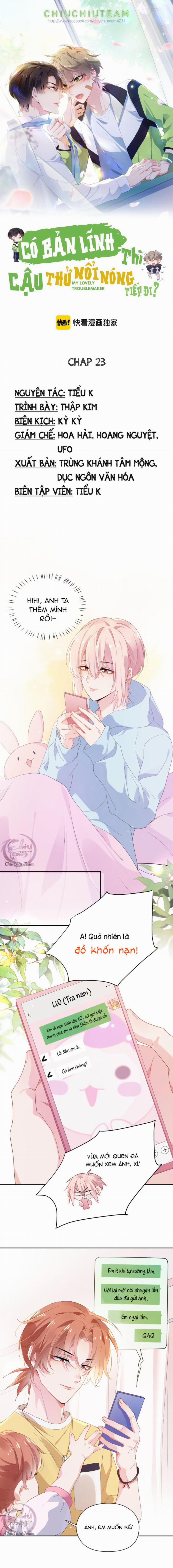 Có Bản Lĩnh Thì Cậu Thử Nổi Nóng Tiếp Đi? 23 trang 0