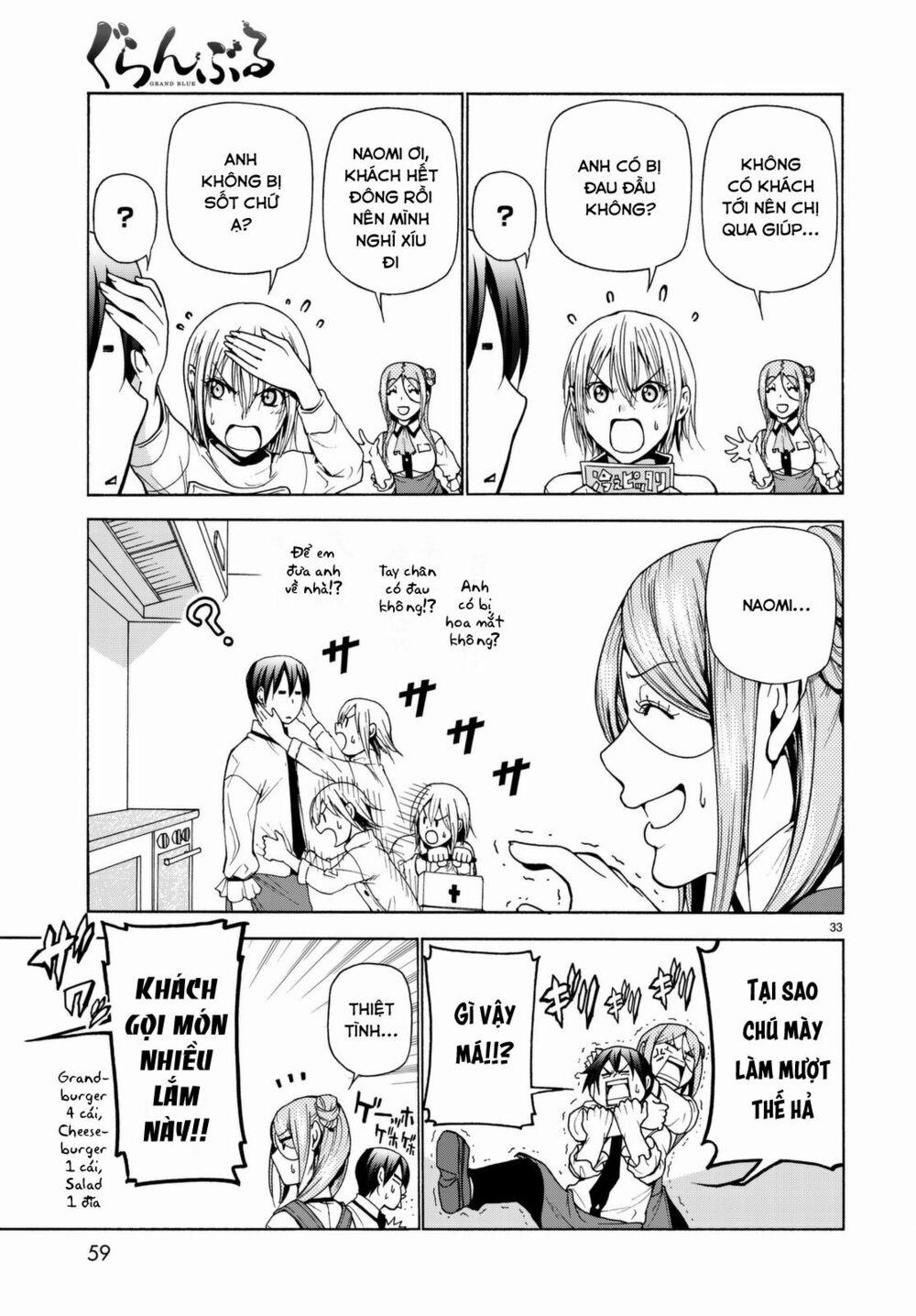 Cô Gái Thích Lặn - Grand Blue 37 trang 34