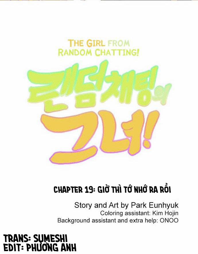 Cô Gái Từ Ứng Dụng Nhắn Tin Ngẫu Nhiên 19 trang 2