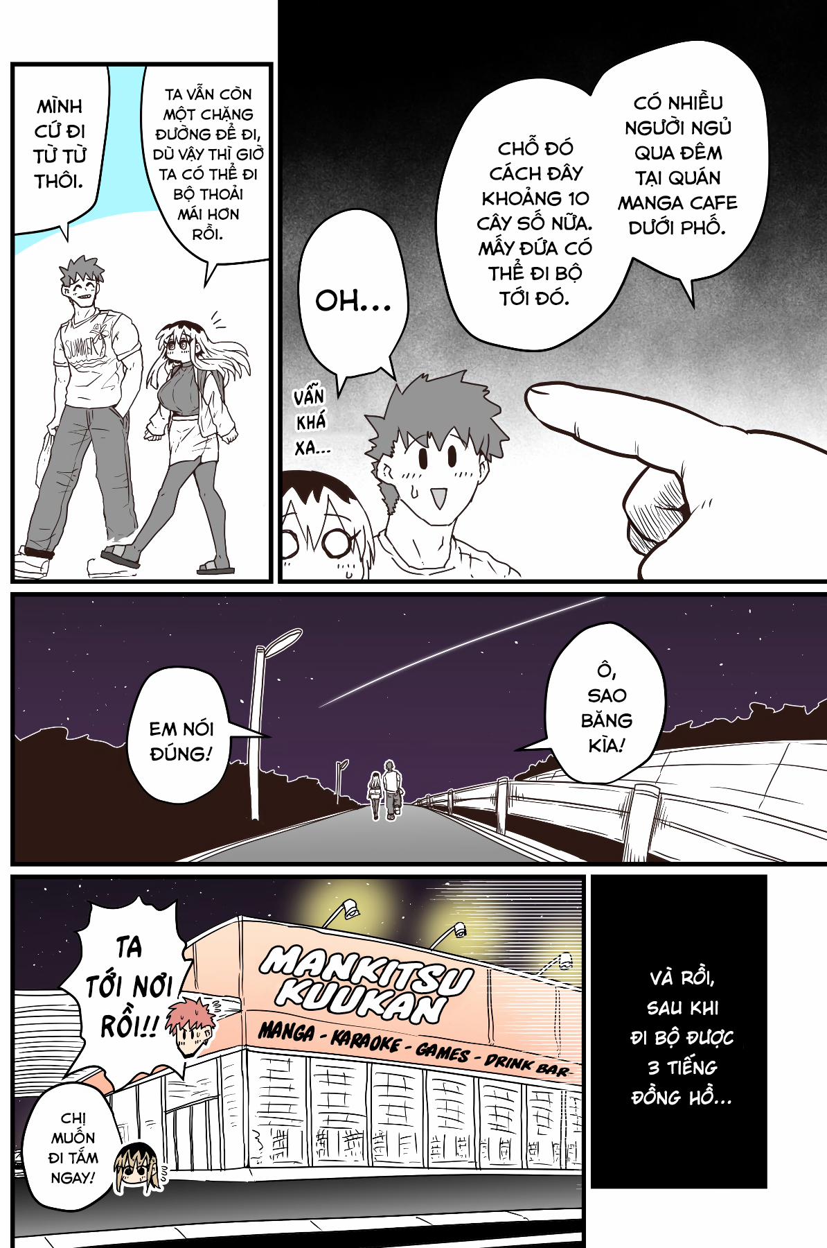 Cô Hàng Xóm Mít Ướt 0 0 Qua Đêm Tại Manga Cafe trang 1