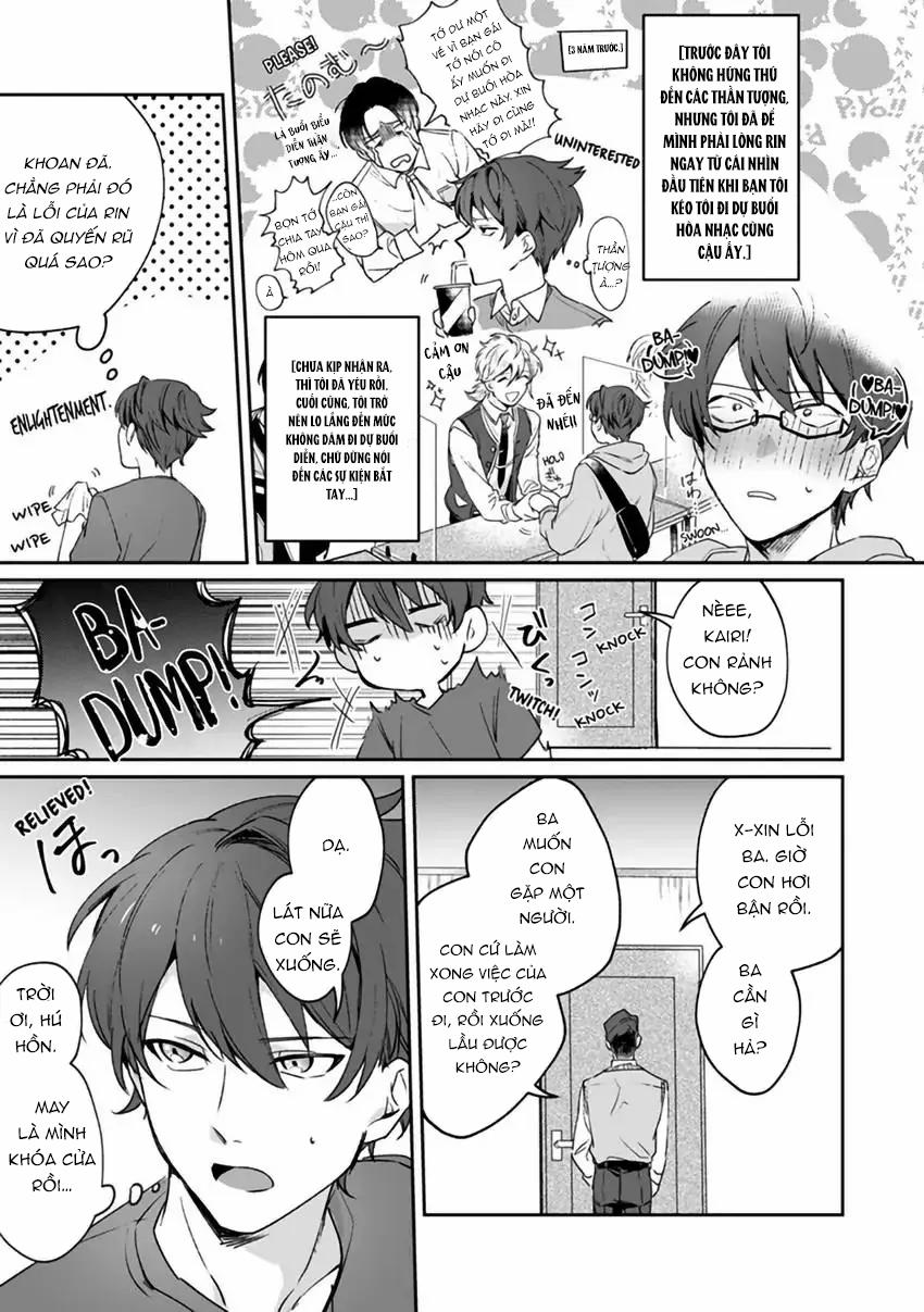 Có Lẽ Thần Tượng Của Tôi Đang Yêu Tôi! Tôi Chưa Từng Nghĩ Mình Sẽ Làm Tình Với Cậu Ấy 1 trang 3