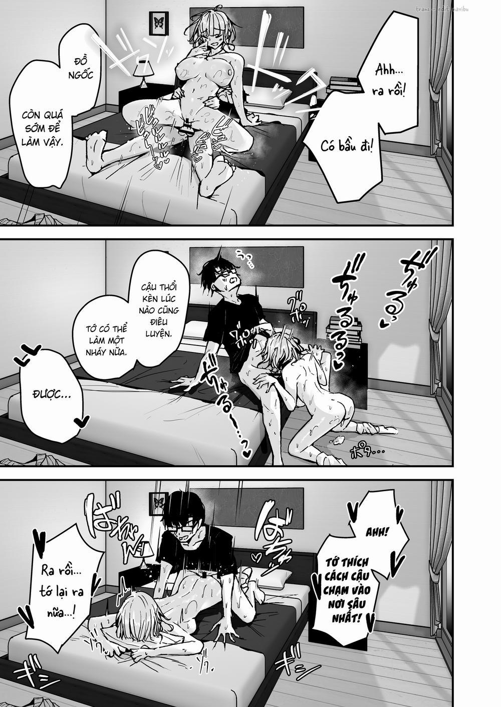 Cô nàng Gyaru tóc vàng ngực khủng coi tôi như một tên trai bao Oneshotshotshotshotshot trang 25