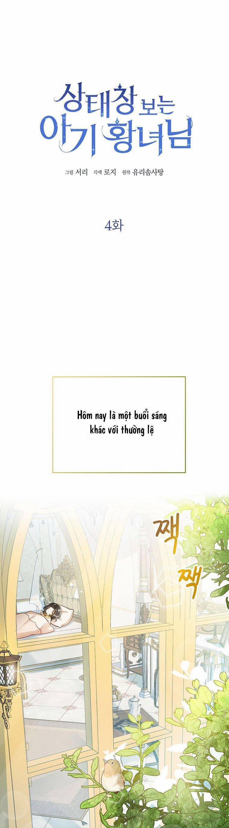 Công Chúa Bé Con Nhìn Vào Cửa Sổ Trạng Thái 4 trang 0