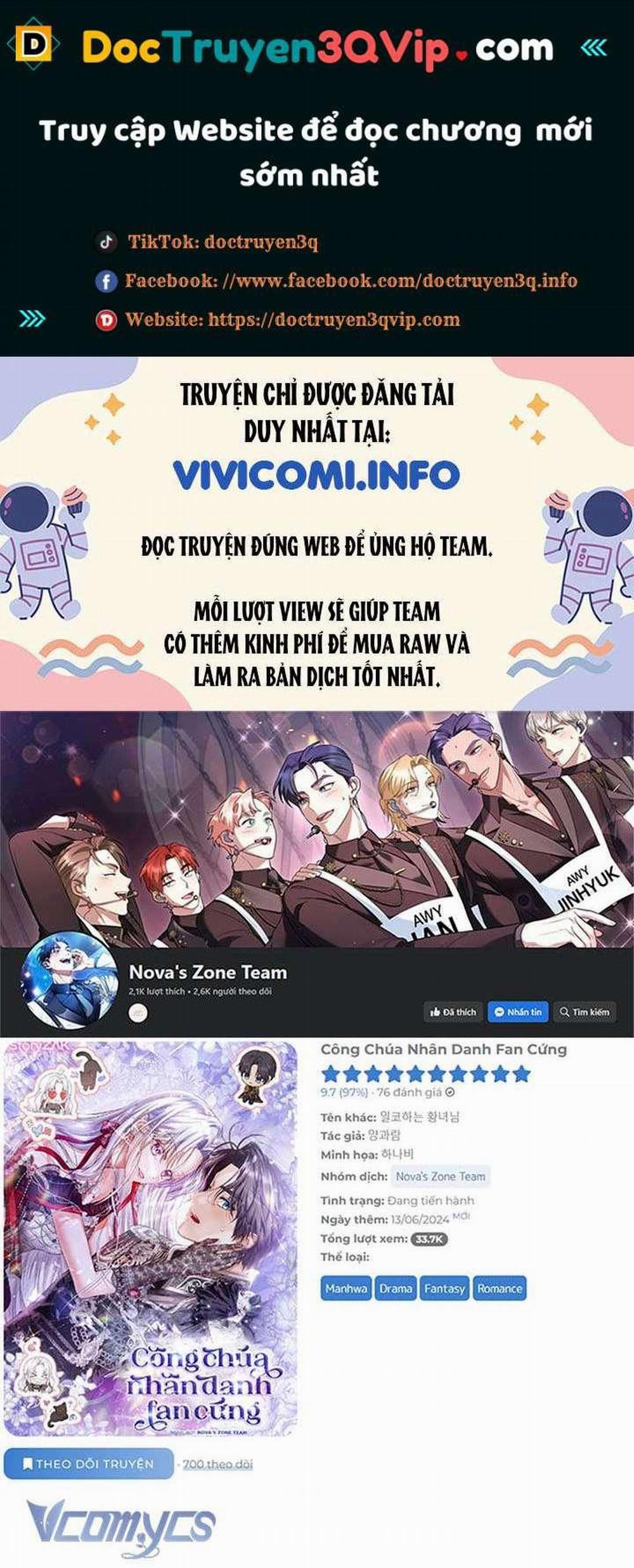 Công Chúa Nhân Danh Fan Cứng 36 trang 0