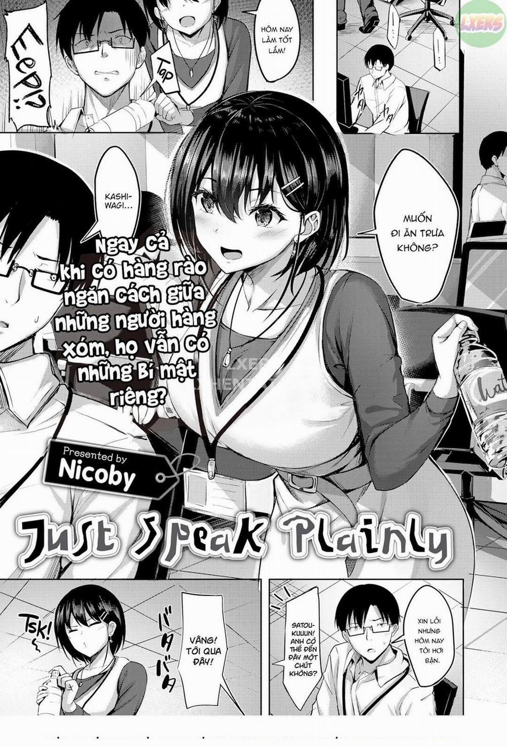 Cứ nói thẳng ra đi nào! Oneshot trang 0