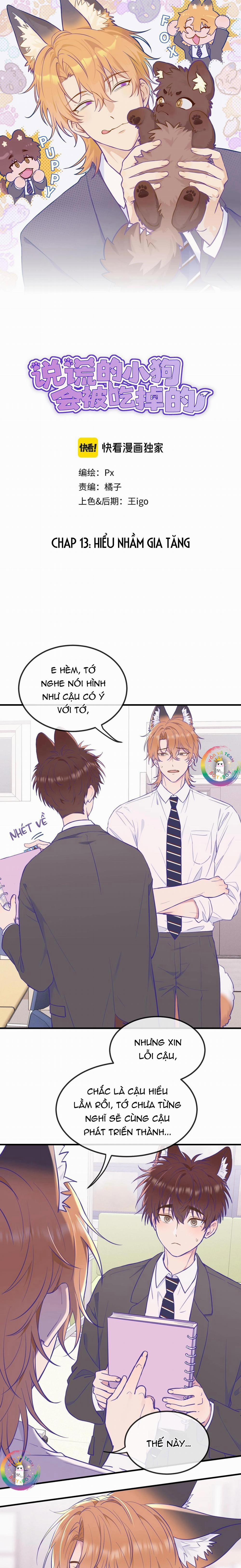 Cún Con Nói Dối Sẽ Bị Ăn Thịt 13 trang 1