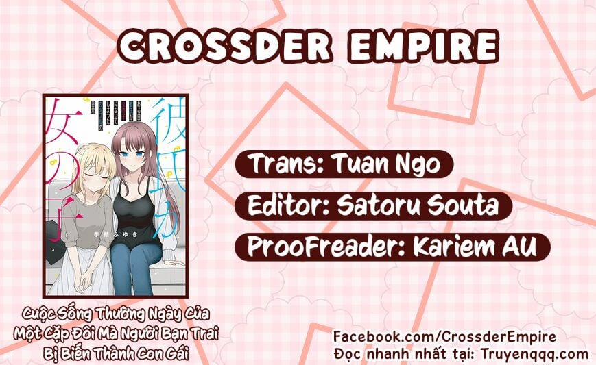 Cuộc Sống Thường Ngày Của Một Cặp Đôi Mà Người Bạn Trai Bị Biến Thành Con Gái 17 trang 0