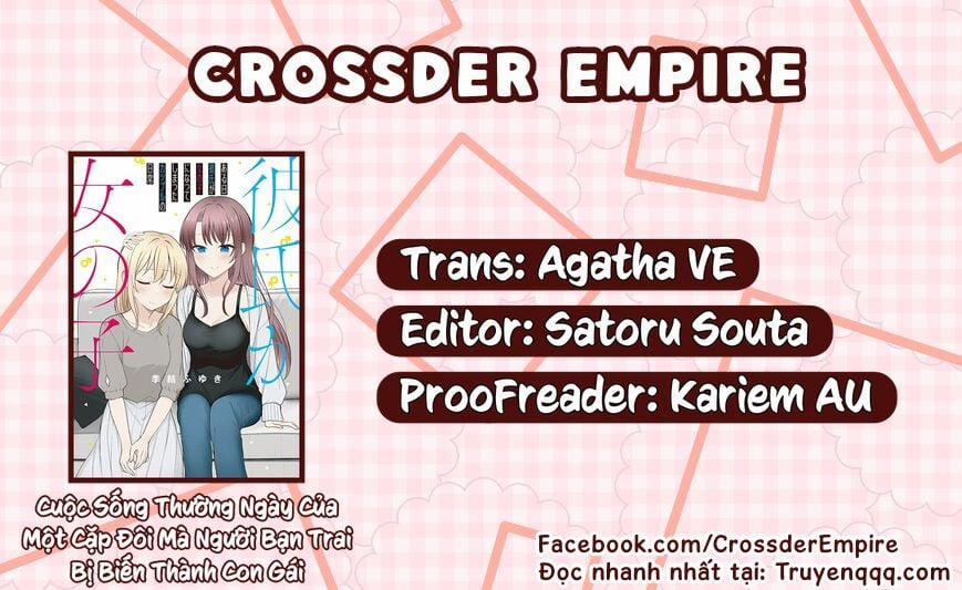 Cuộc Sống Thường Ngày Của Một Cặp Đôi Mà Người Bạn Trai Bị Biến Thành Con Gái 27 trang 0