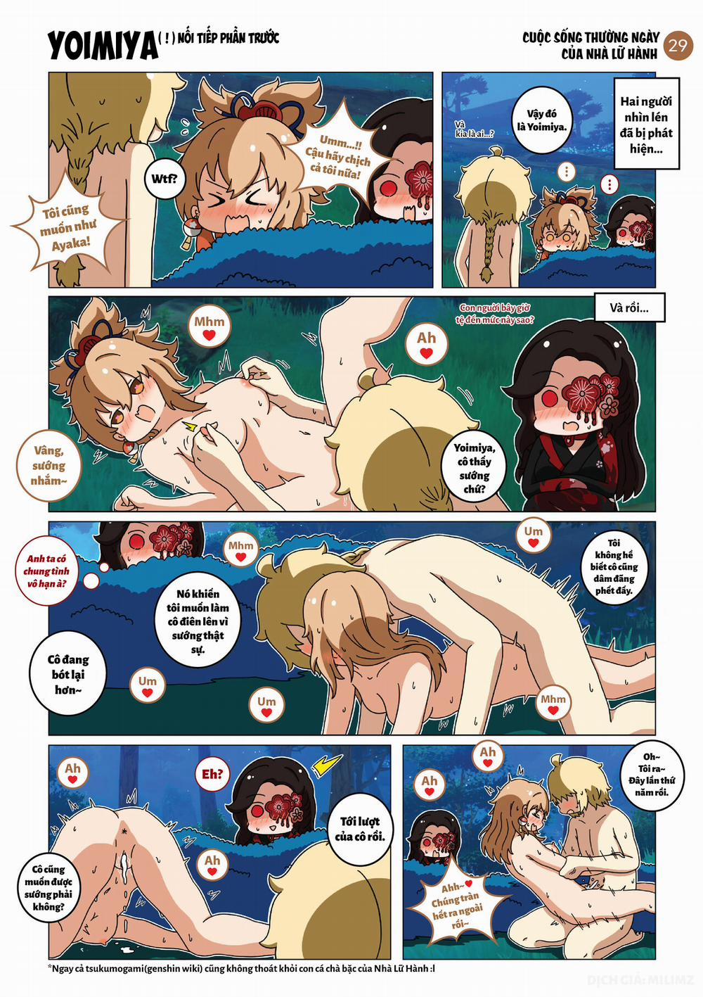 Cuộc sống thường ngày của Nhà Lữ Hành R18 - Phần 3 trang 9