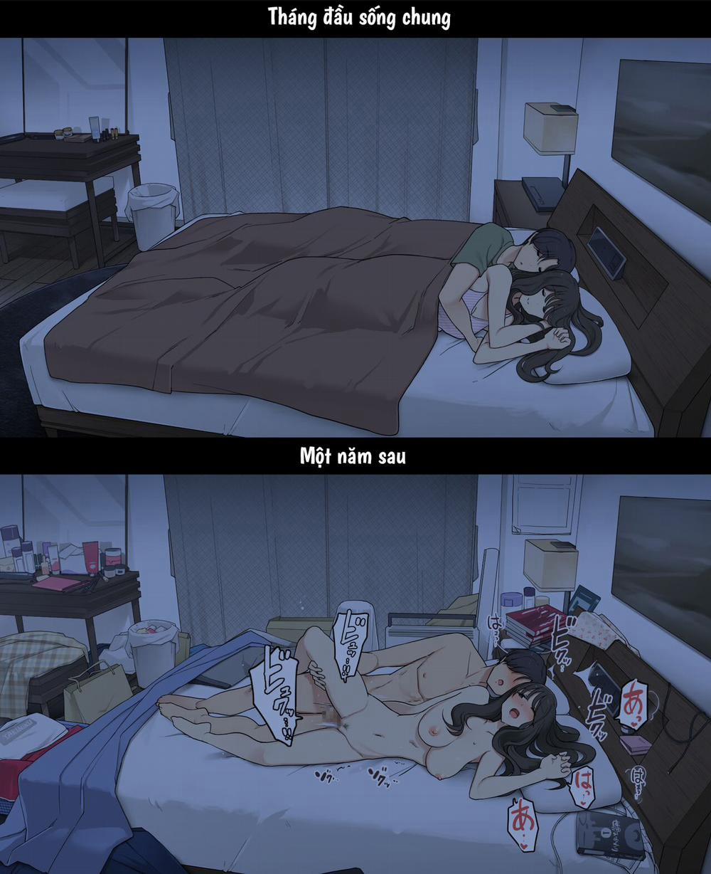 Cuộc sống thường nhật của một cặp đôi: Tháng đầu sống chung và một năm sau Oneshot trang 24