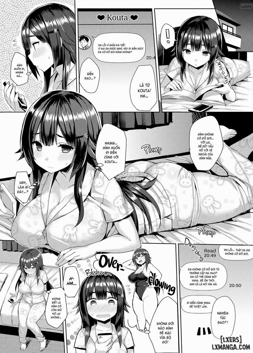 Curvy Tales Urge to NTR a Girlfriend in a School Swimsuit Oneshot trang 3