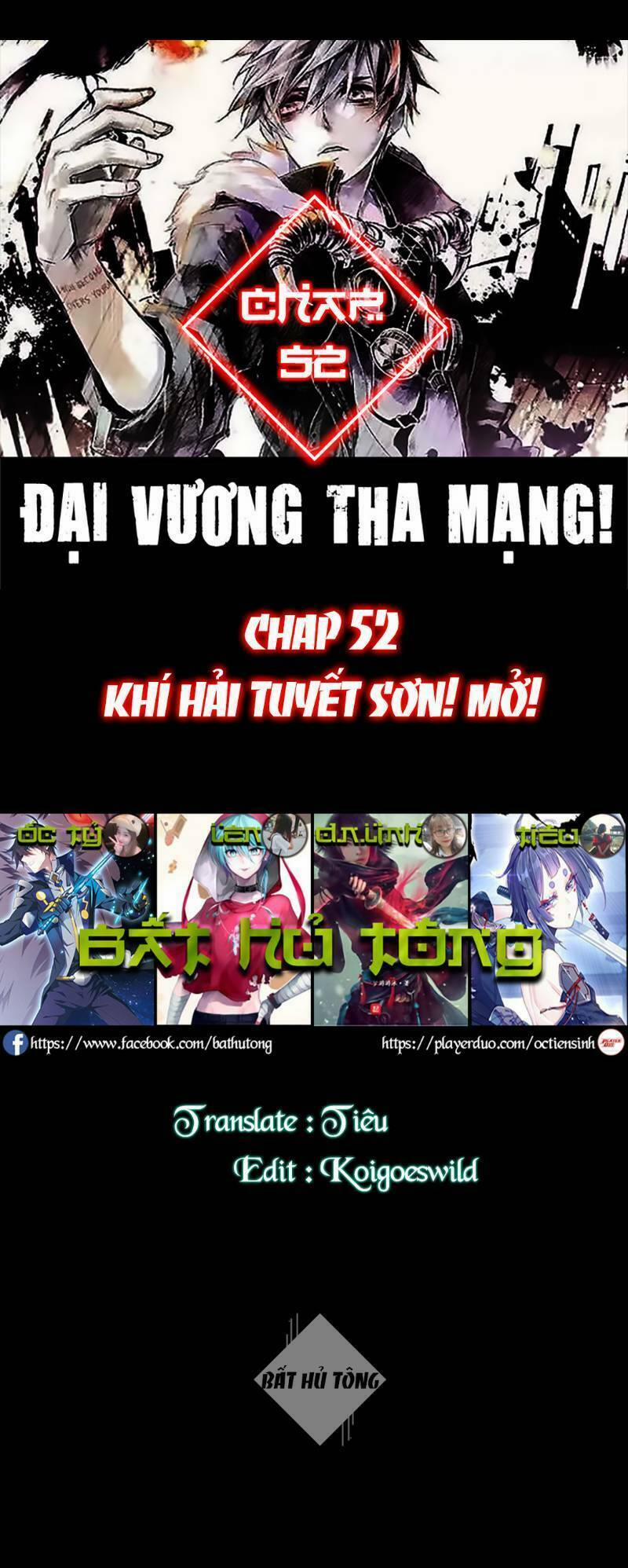 Đại Vương Tha Mạng 52 trang 0