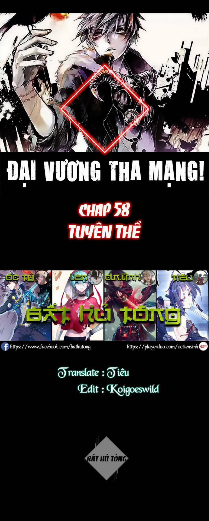 Đại Vương Tha Mạng 58 trang 0