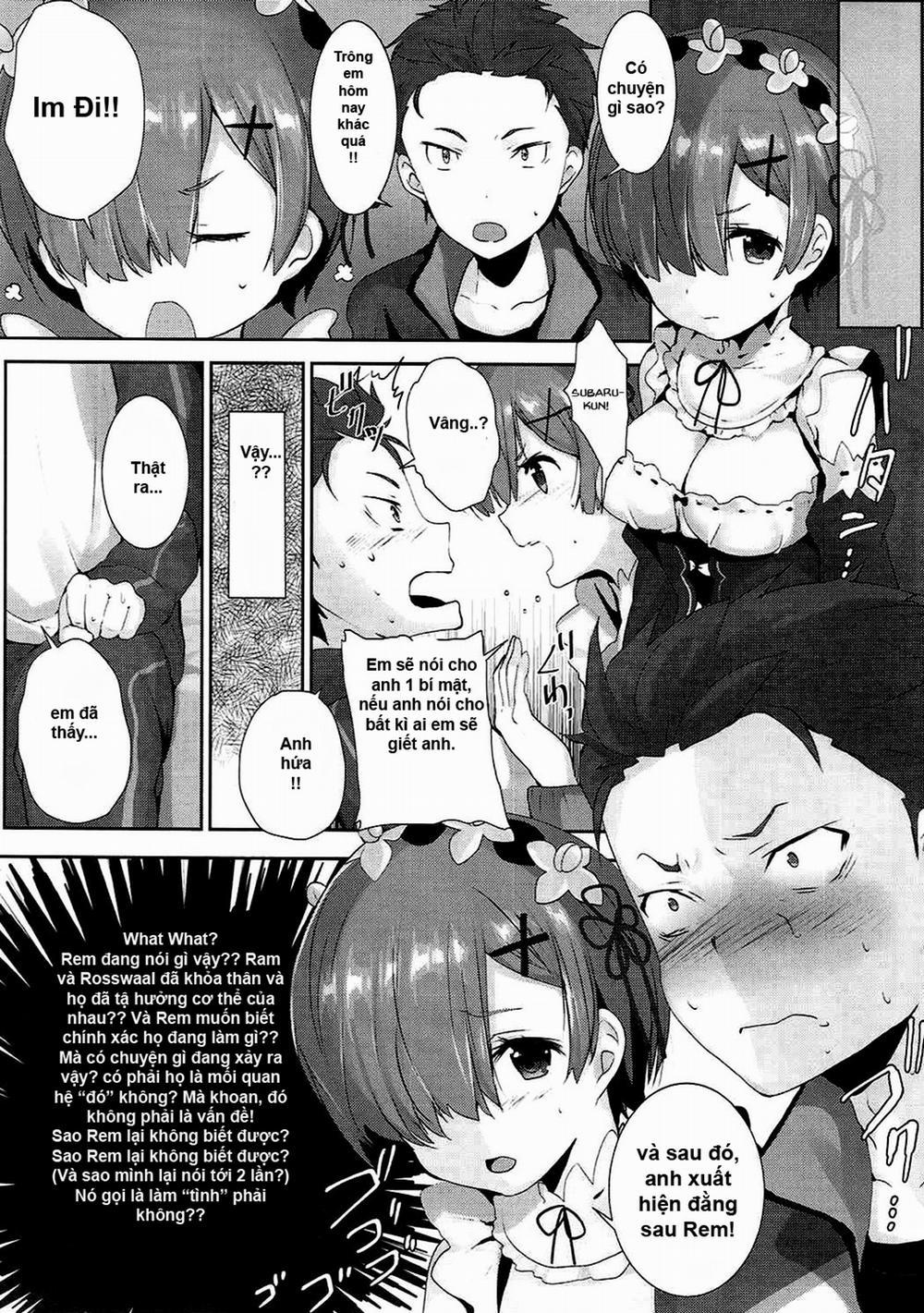 Đánh thức dục vọng của Rem-Rin! (Re:Zero kara Hajimeru Isekai Seikatsu) Oneshot trang 4